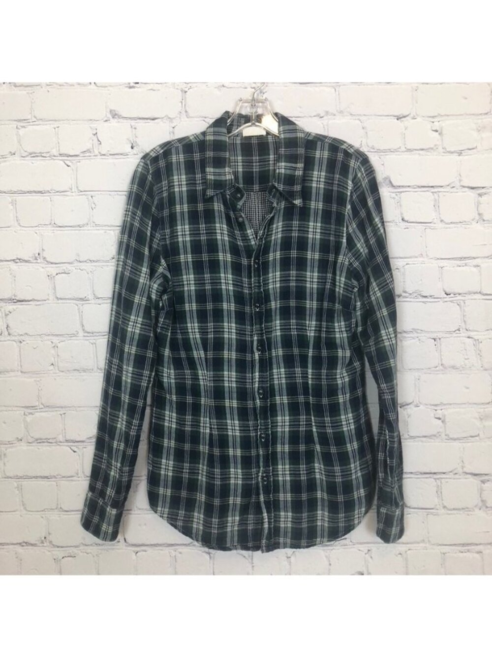 sHiRt CP Shades Blue Green Plaid Buttondown